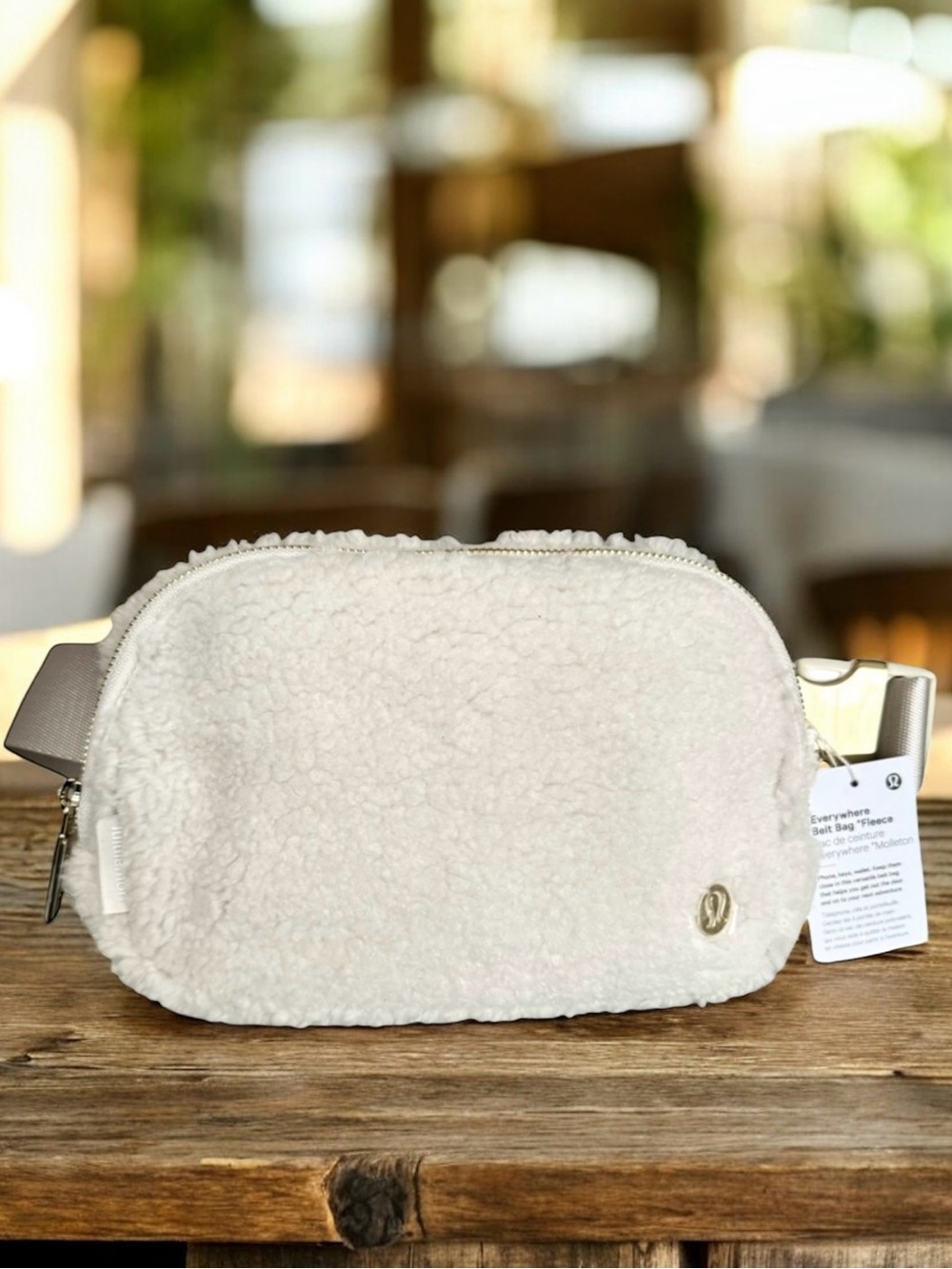🆕 Lululemon Everywhere Fleece Belt Bag White Fanny Pack